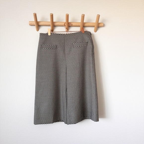 True Royal Tan and Black Print Culottes - Picture 1 of 9